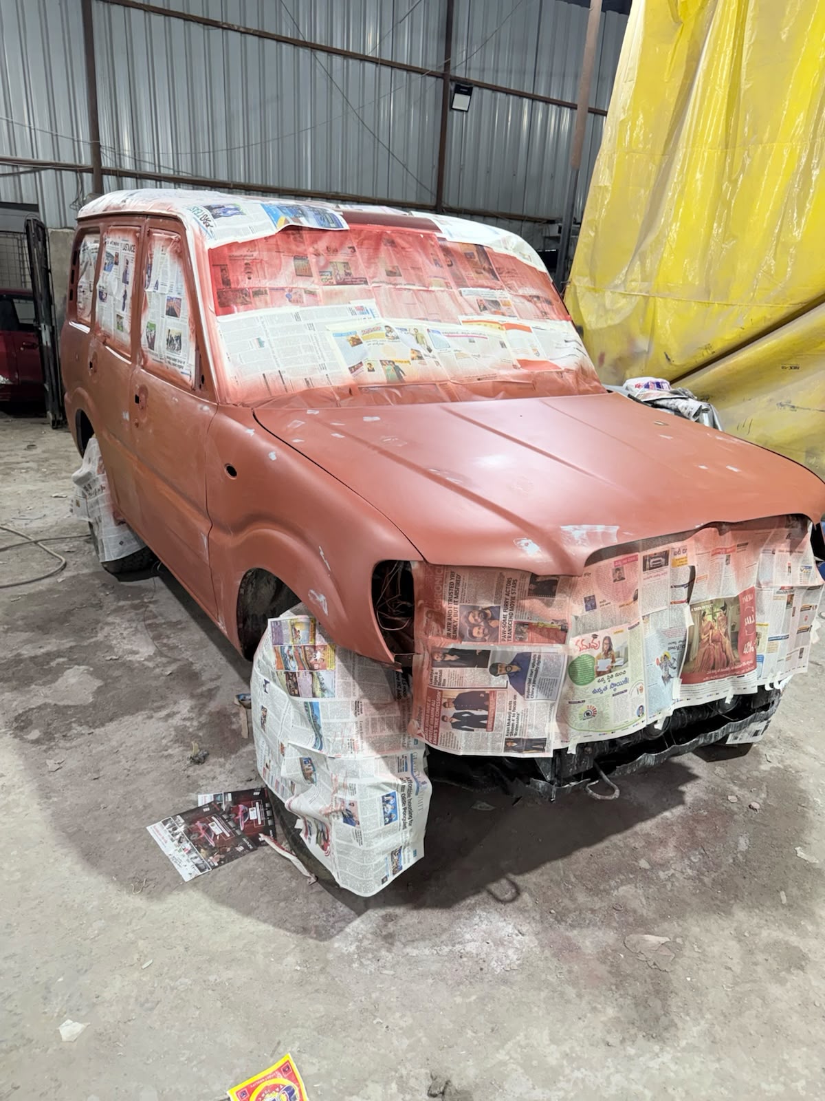 Denting and painting